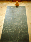Theodore on the tomb of Dom Perignon