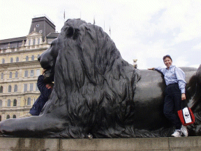 Arnie in Trafalgar Square